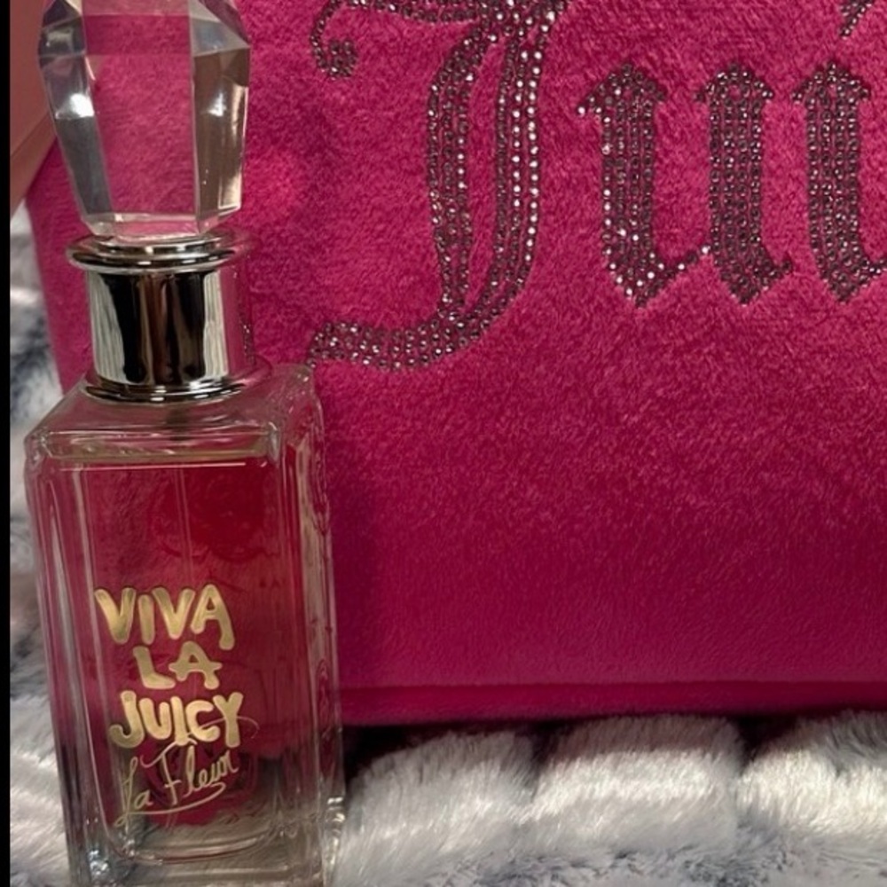 Juicy Couture Viva La Juicy & Pink Juicy Couture Large Makeup Bag Bundle - Picture 2 of 10